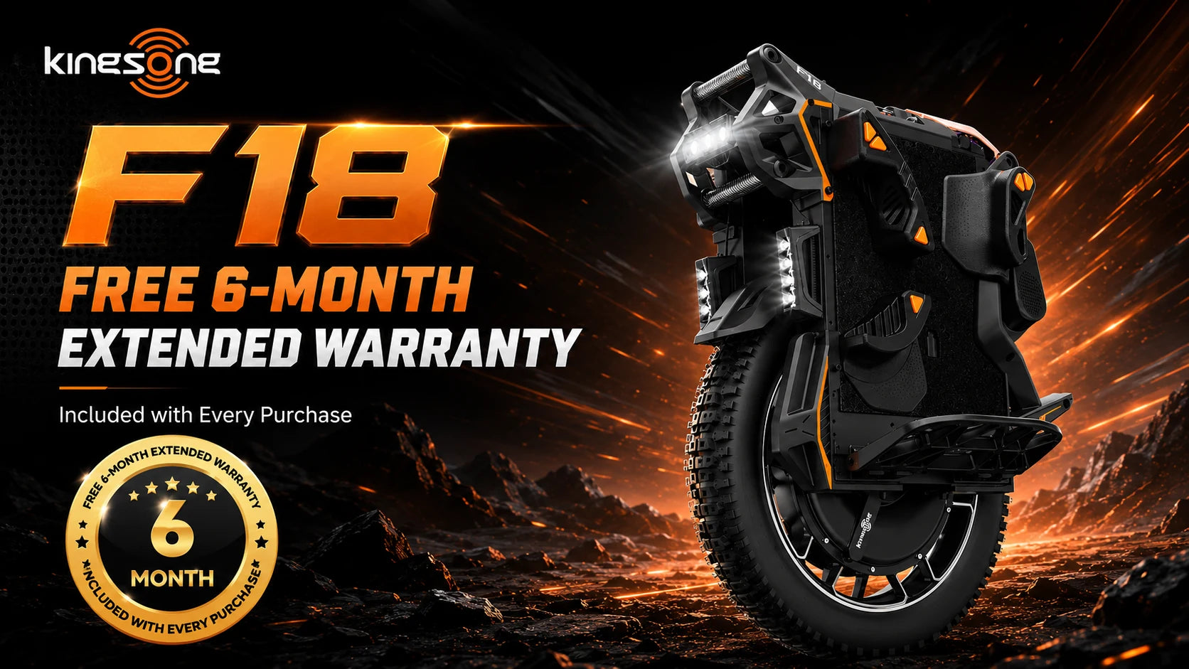 Kingsong F18 free 6-month extended warranty